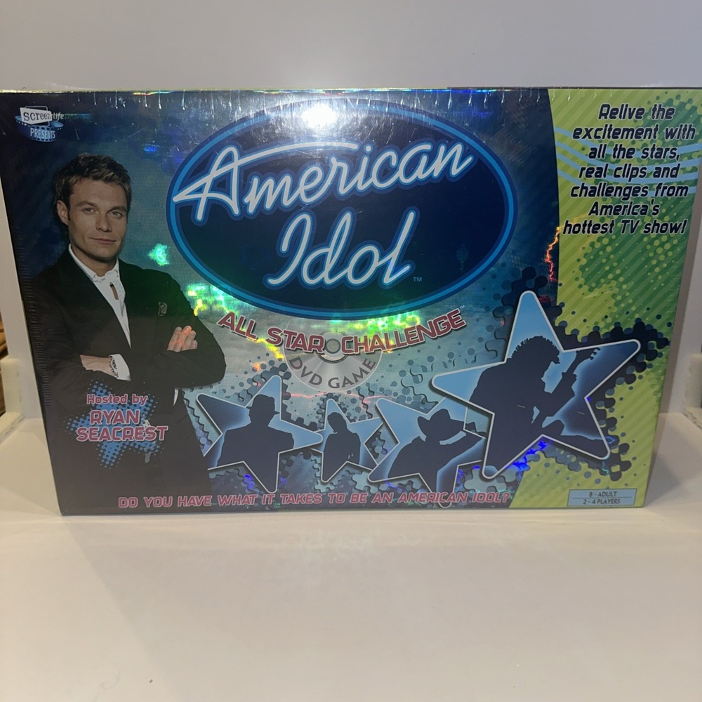 American Idol All Star‎ Challenge DVD Game Microphone Ryan Seacrest New Sealed